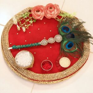 Pooja Plate with Tilak Stick